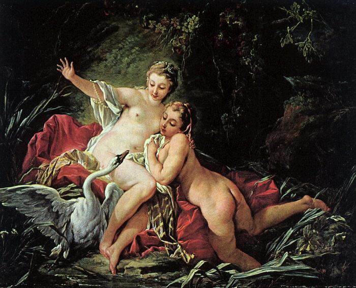 Francois Boucher Leda and the Swan oil painting picture